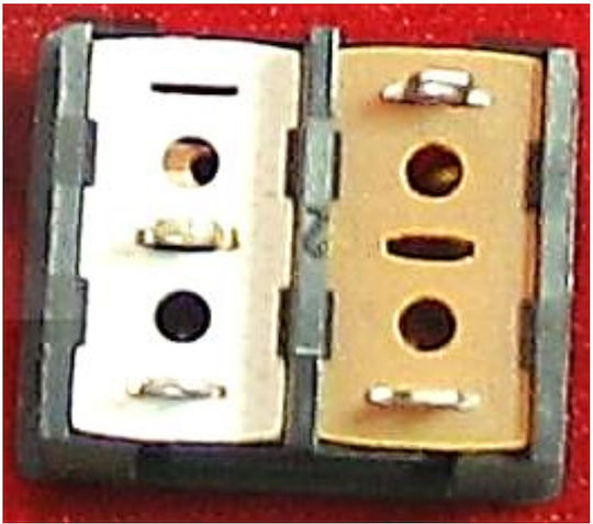 Διακόπτης Rocker 1 X On--off + Ενδεικτικό Spst 4 Pin 6a/250vac Άνοιγμα 18,6x22x18mm Marquardt 1806.0402 030.57