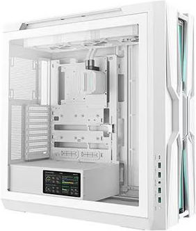 Deepcool Genome III Gaming Full Tower Computer Case with Side Window and RGB Lighting White
