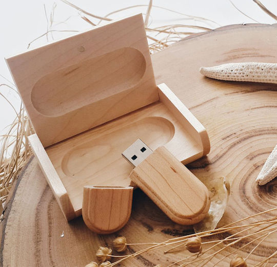 Дървено 8GB USB 2.0 Стик