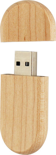 Дървено 8GB USB 2.0 Стик