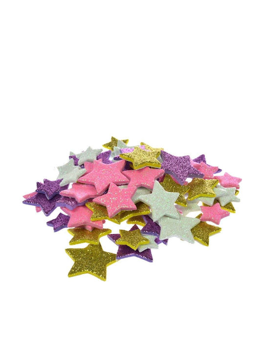 Weihnachtsaufkleber Glitzer Sterne Mix Kol Arpex