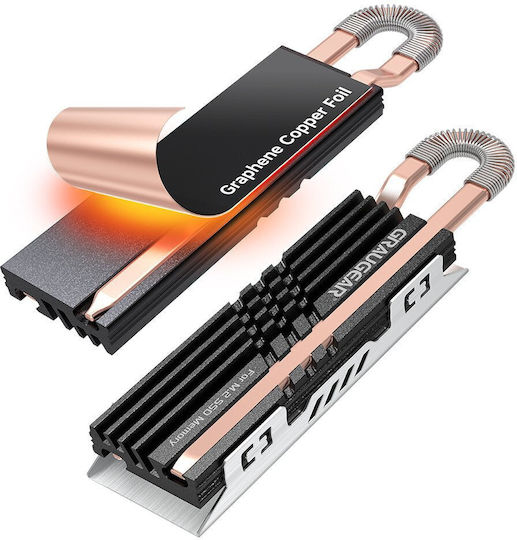 Graugear Storage Passive Cooler Ψύξη Μ.2 SSD Λευκό