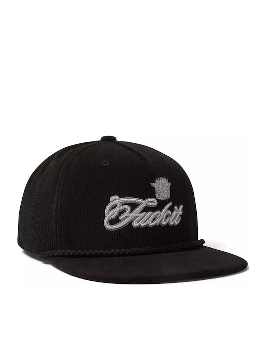 Huf Fuck It Lux Snapback Hat Black HT00890-Black One Size Black