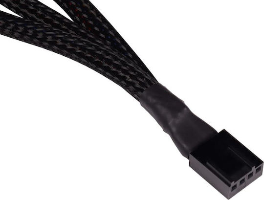 Alphacool Fan Cable Y-splitter 4-pin To 3x 4-pin Pwm 15cm Black