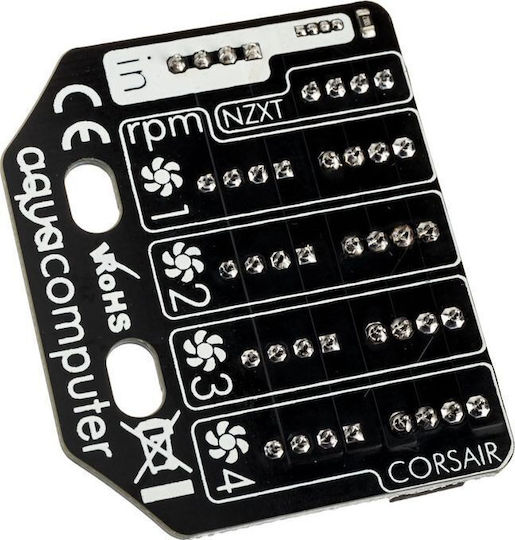 Aqua Computer Splitty4 Fan Hub Μαύρο