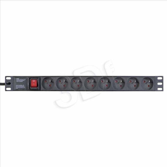 A-LAN PZ081U3M Πολύπριζο Rack PZ081U3M 1τμχ