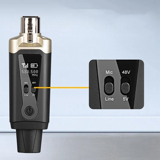 Microphone Dna Wxlr1 Wireless Audio Transmission System Uh