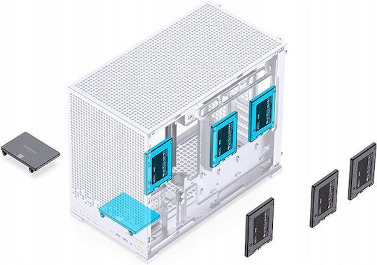 Jonsbo D32 PRO Мини Кула Компютърна Кутия Бяла