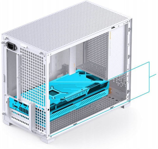 Jonsbo D32 PRO Мини Кула Компютърна Кутия Бяла