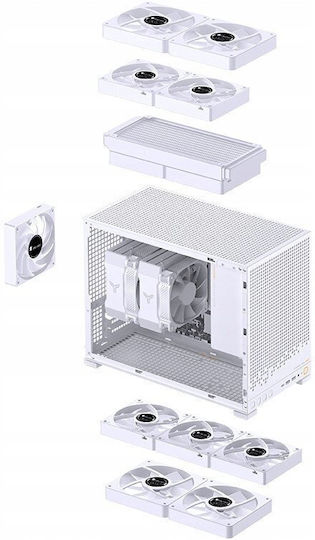 Jonsbo D32 PRO Мини Кула Компютърна Кутия Бяла