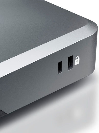 Alogic Universal Dual 4K Dockin USB-C Docking Station with DisplayPort 4K PD Ethernet and Support for 2 Monitors Gray