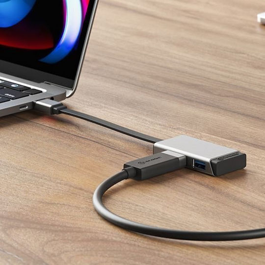 Alogic Magforce Duo 2-In-1 USB-C Docking Station με HDMI 4K PD Ασημί
