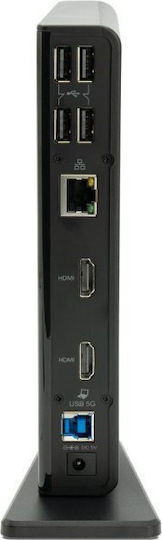 Terra Wortmann AG 732 USB-A Stație de andocare cu HDMI 4K PD Ethernet Negru