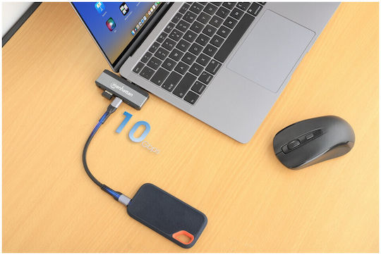 Manhattan USB-C Докинг станция с HDMI 4K PD Сив (190404)