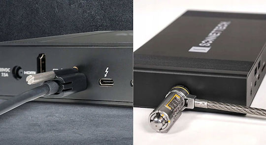 Sonnet Echo 20 Thunderbolt 3 / Thunderbolt 4 / USB-A / USB-C Docking Station με HDMI 4K PD Ethernet και σύνδεση 2 Οθονών Μαύρο