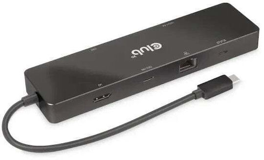 Club3D USB-C Docking Station mit 4K PD Ethernet Schwarz (CSV-2552)