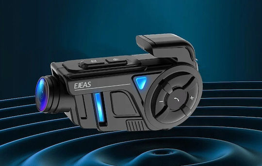 EJEAS K1 Mesh 2K Single Motorcycle Communication System for Helmet with Bluetooth