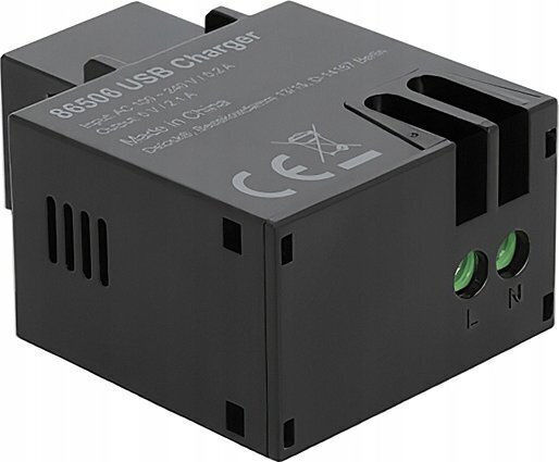 Keystone Module USB Type-A Charging Port 2.1 A Black 86506
