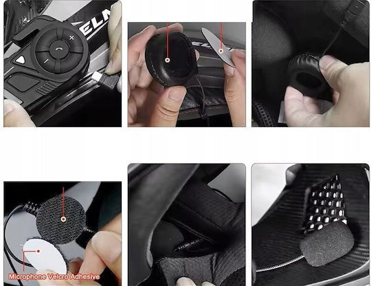 EJEAS K1 Mesh 2K Single Motorcycle Communication System for Helmet with Bluetooth