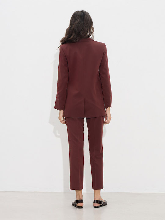 Passager Women's Blazer Burgundy