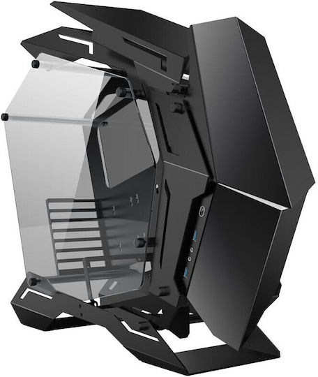Jonsbo MOD3 Gaming Full Tower Κουτί Υπολογιστή με Πλαϊνό Παράθυρο και RGB Φωτισμό Μαύρο