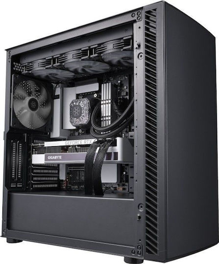 Silverstone Seta Q1 Midi Tower Κουτί Υπολογιστή Μαύρο