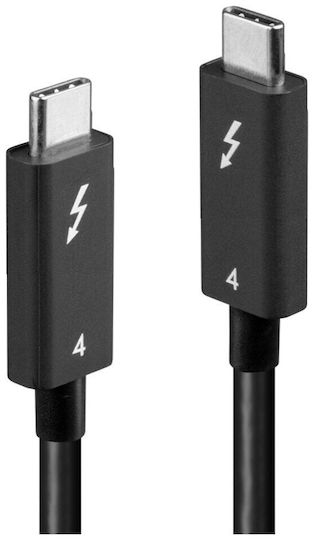 Lindy Thunderbolt 4 Cable 100W Μαύρο 2m (31121)