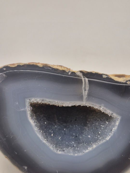 Geode Of Lace Agate Quartz Crystal