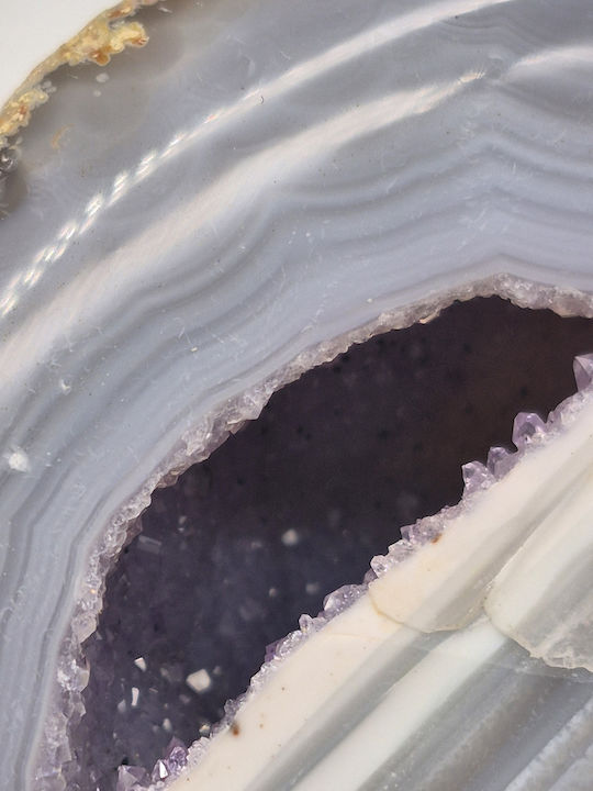 Geode Of Lace Agate Amethyst Crystal
