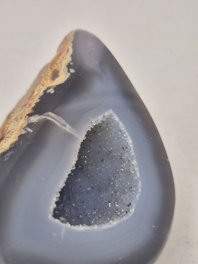 Geode Of Lace Agate Quartz Crystal