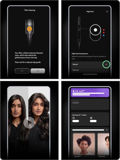 Dyson HS08 Airwrap i.d. Curly + Coily Electric Hair Brush With Air for Hair Straightening and Curls 1300W