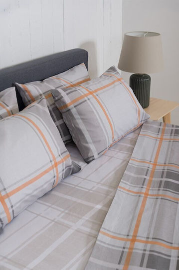 Naf Naf Сет Чаршафи 240x270см. Summit Orange 4бр