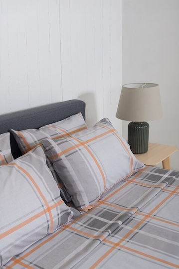 Naf Naf Сет Чаршафи 240x270см. Summit Orange 4бр