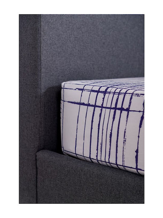 Naf Naf Summit Σετ Σεντόνια King Size με Λάστιχο 240x270εκ. Pacific Blue (4τμχ)