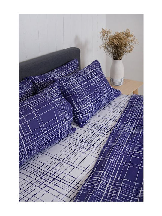 Naf Naf Sheet Sets King Size 270x280cm. Summit Pacific Blue 4pcs