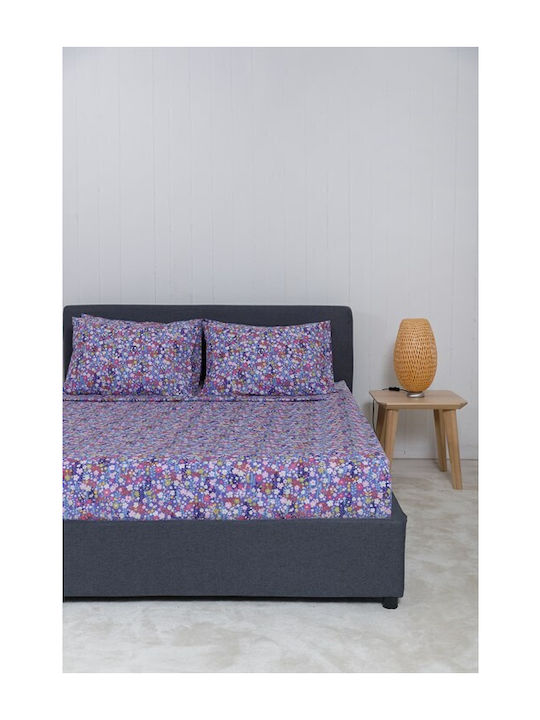 Naf Naf Sheet Sets King Size 270x280cm. Summit Lilac 4pcs
