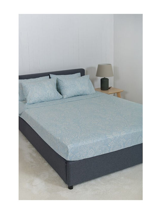 Naf Naf Summit Σετ Σεντόνια Υπέρδιπλα 240x270εκ. Atlantic Teal (4τμχ)