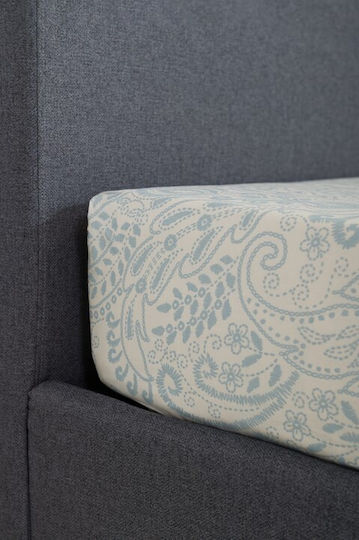 Naf Naf Set Cearșafuri 240x270cm. Summit Atlantic Teal 4buc