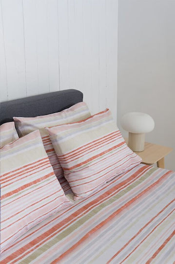 Naf Naf Set Cearșafuri King Size 270x280cm. Summit Roșu 4buc