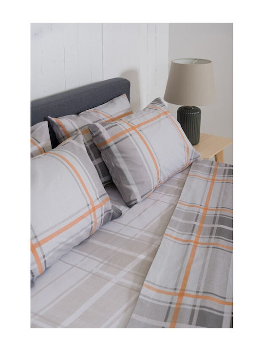 Naf Naf Summit Σετ Σεντόνια King Size 270x280εκ. Orange (4τμχ)