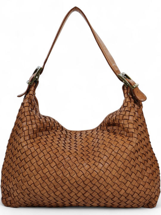 Leather Women's Hobo Bag Brown / Tan