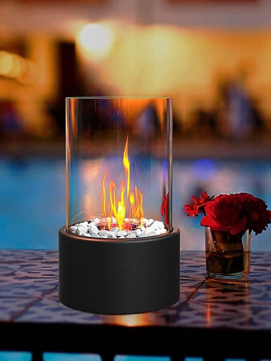 Focar Interior din metal Negru 28x16x10cm