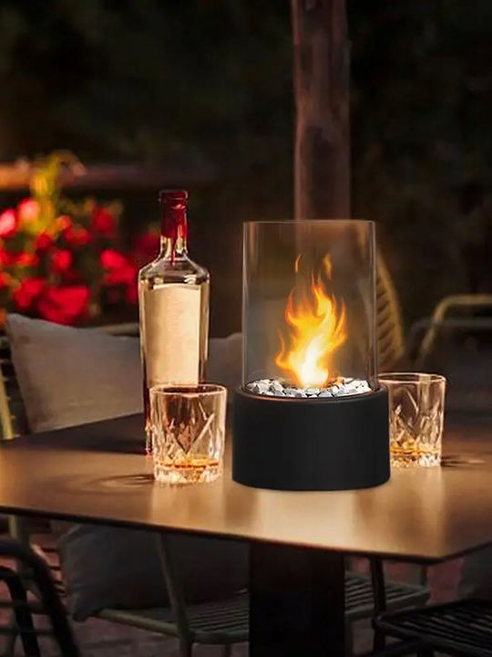 Focar Interior din metal Negru 28x16x10cm