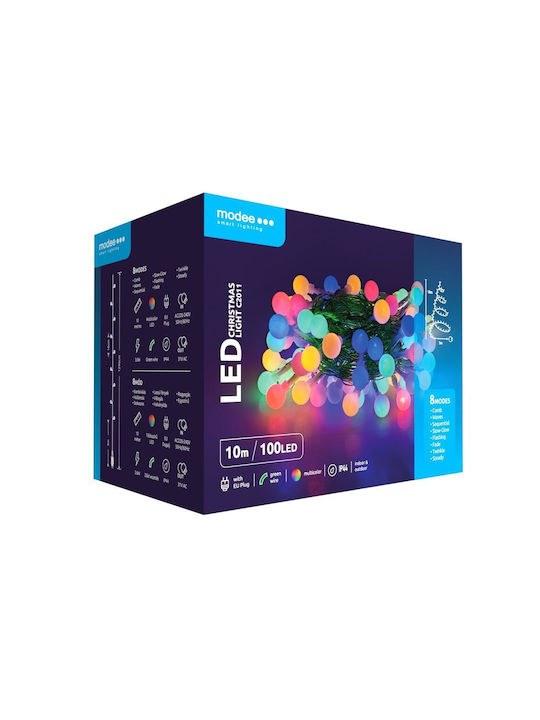 100 Lichterketten LED 10m. Mehrfarbige in Zeichenfolge 1Stück