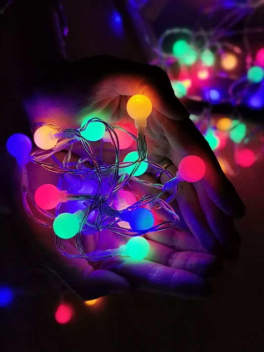 100 Lichterketten LED 10m. Mehrfarbige in Zeichenfolge 1Stück