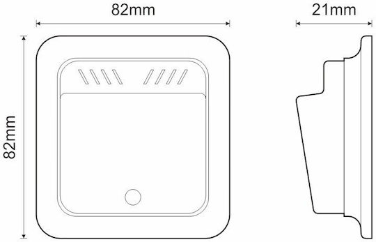 Olympia Electronics Comutator de Perete cu Card Gri