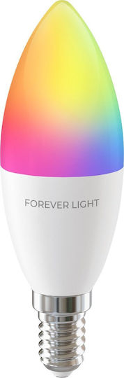 Forever Light Bulb Λάμπα LED 5W για Ντουί E14 και Σχήμα C37 Φυσικό Λευκό 500lm