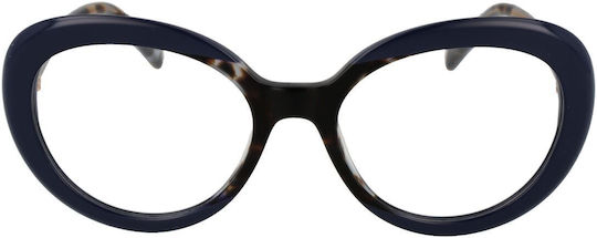 Emilio Pucci Plastic Eyeglass Frame Navy Blue EP5232 055