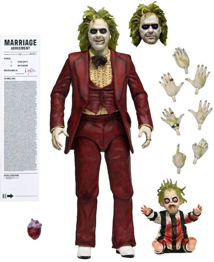 Beetlejuice 2 Beetlejuice Red Tuxedo Ultimate Figurine 18cm
