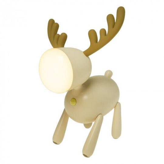 Kids Night Light Christmas Reindeer Beige